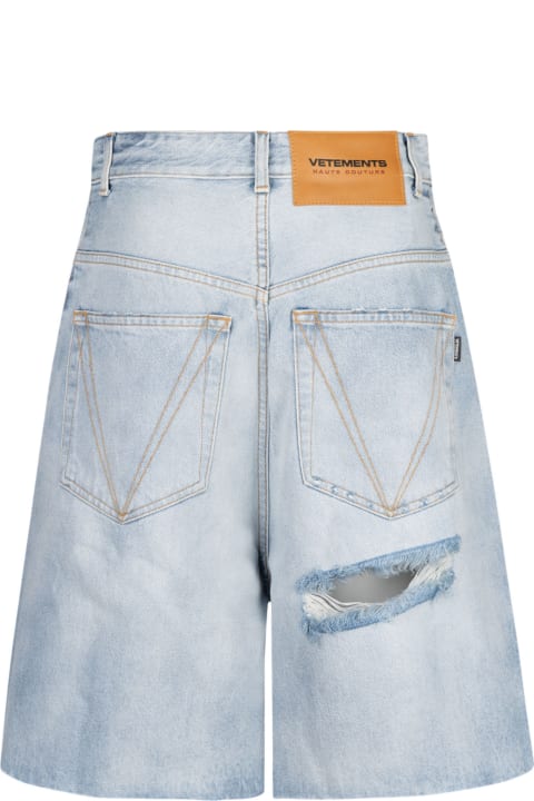 Skirts for Women VETEMENTS Rip Denim Jeans