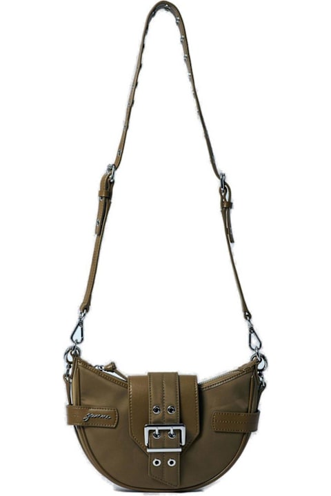 Ganni Bags for Women Ganni Half-moon Shape Small Bucky Crossbody Bag