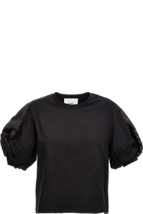 (nude) Topwear for Women (nude) Sequin T-shirt