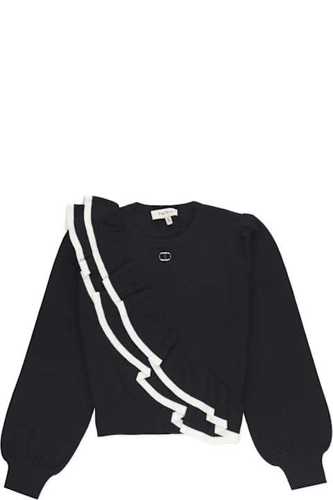 TwinSet ملابس علوية لـ بنات TwinSet Sweatshirt With Volant