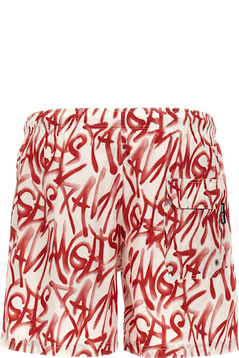 Palm Angels Swimwear for Men Palm Angels 'graffiti' Swimsuit