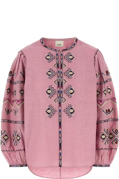 ウィメンズ トップス Isabel Marant Pink Silk Zielle Blouse