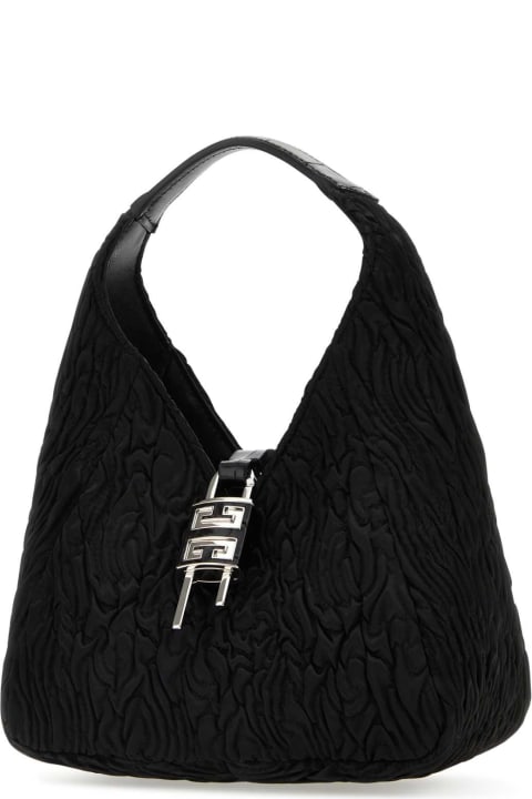 ウィメンズ Givenchyのバッグ Givenchy Black Fabric G-hobo Mini Handbag