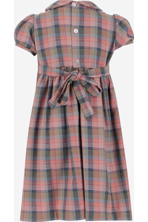 Homeware Nicoletta Fanna Cotton Dress With Check Pattern