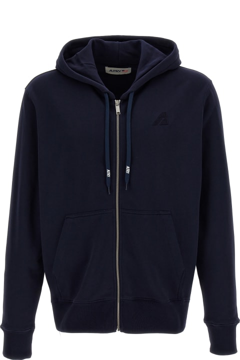 Autry Men Autry Stretch Cotton Hoodie With Logo