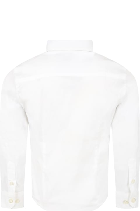 Emporio Armani Kids Emporio Armani White Shirt For Boy
