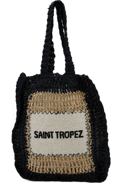 De Siena Totes for Women De Siena Saint Tropez Black Bag