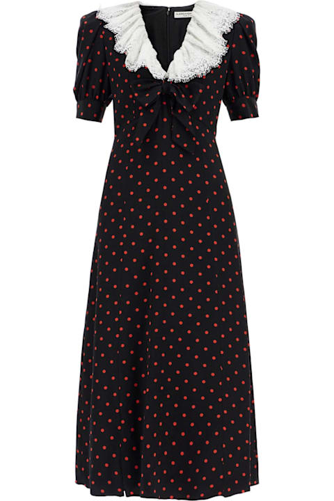 Alessandra Rich Dresses for Women Alessandra Rich 'polka Dot Silk Midi Dress'