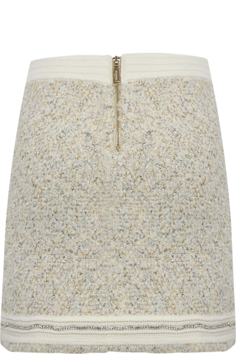 Fashion for Women Blugirl Boucle' Skirt With Rhinestones