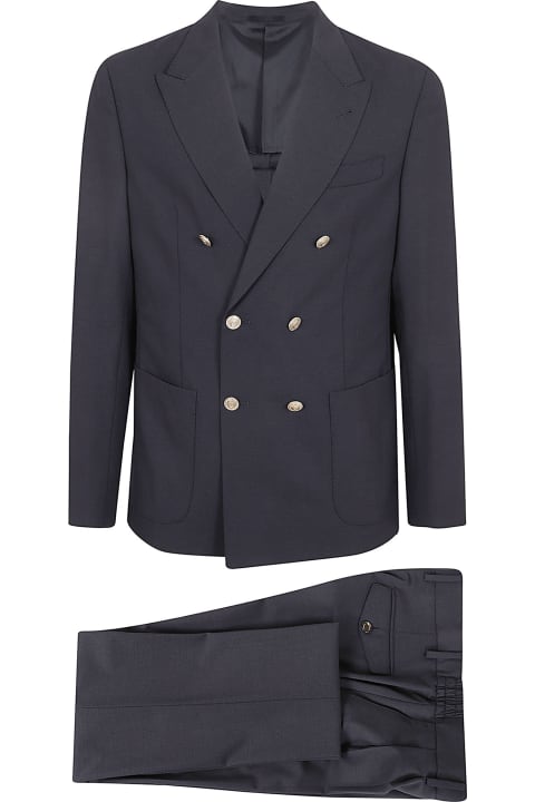 Suits for Men Eleventy Double Breasted Suit