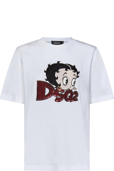 Dsquared2 Topwear for Women Dsquared2 Betty Boop Easy Fit T-shirt