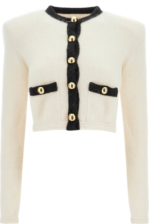 Alessandra Rich Sweaters for Women Alessandra Rich Gold Button Cardigan