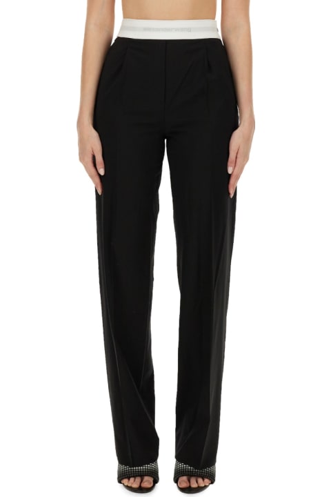 Alexander Wang Pants With Logo | italist
