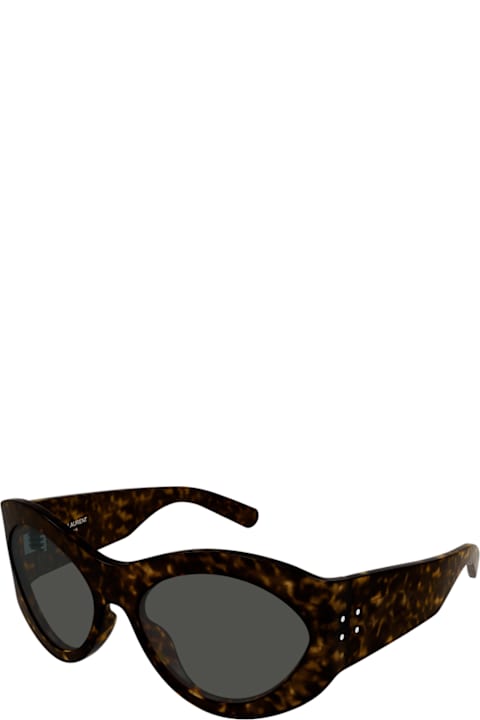 Saint Laurent Eyewear for Kids Saint Laurent Eyewear Saint Laurent Sl 854 Linea Sl Logo Havana Grey Sunglasses