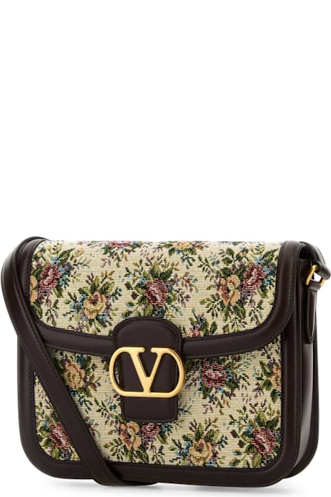 Valentino Garavani Bags for Women Valentino Garavani Embroidered Jacquard 9to5 Crossbody Bag