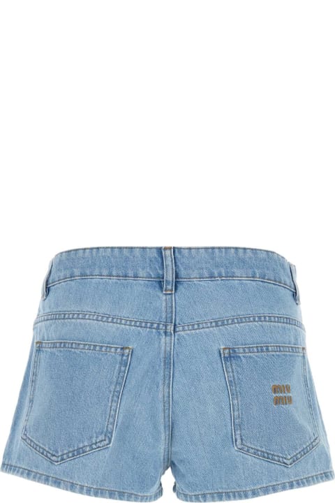 Miu Miu Pants & Shorts for Women Miu Miu Denim Shorts