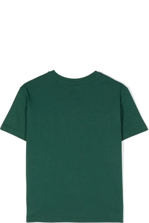 Dolce & Gabbana T-Shirts & Polo Shirts for Boys Dolce & Gabbana Green T-shirt With Embroidered Logo