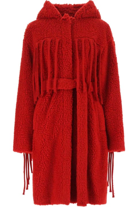 Fashion for Women Stella McCartney Red Teddy Coat
