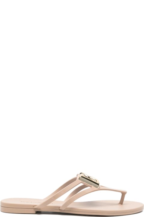 Dolce & Gabbana Dg Logo Thong Sandals