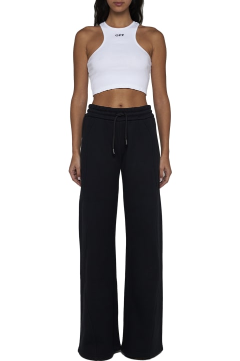 Off-White Topwear for Women Off-White Off Stamp Rib Rowing Top