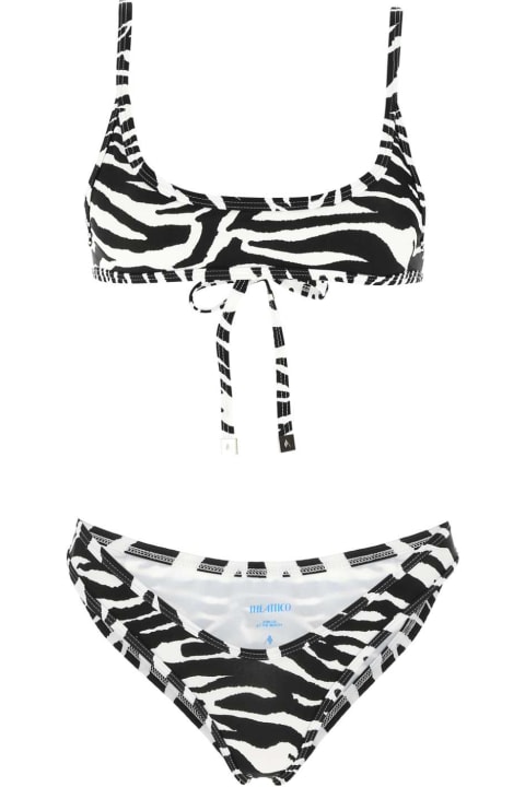 ウィメンズ The Atticoの水着 The Attico Printed Stretch Nylon Bikini