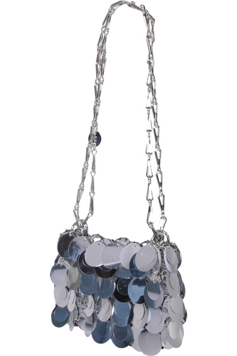 Bags for Women Paco Rabanne Silver Nano Sparkle Bag