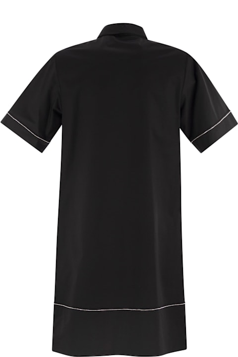 Peserico Dresses for Women Peserico Light Stretch Cotton Satin Midi Dress