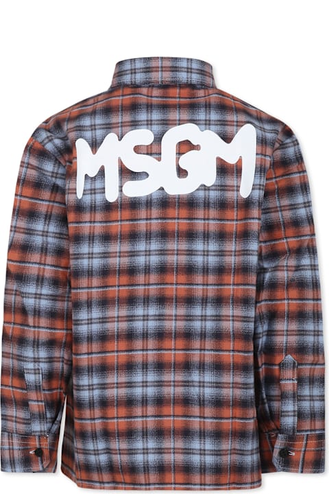 أدوات منزلية MSGM Multicolor Shirt For Boy With Logo