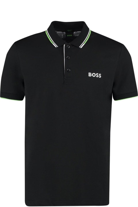 Hugo Boss Shirts for Men Hugo Boss Logo Embroidered Short-sleeved Polo Shirt