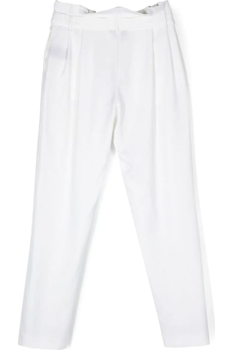 Balmain for Girls Balmain Balmain Trousers White
