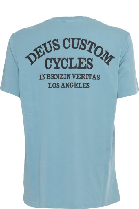 Deus Ex Machina Topwear for Men Deus Ex Machina Light Blue Clutch T-shirt