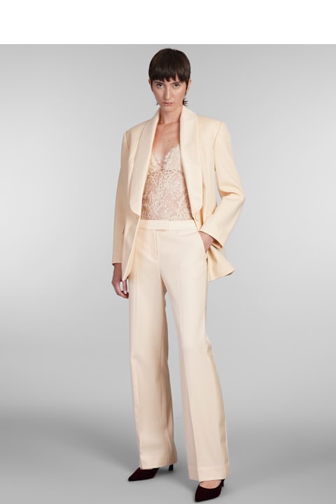 Homeware Zimmermann Pants In Beige Wool