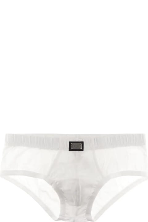 Underwear for Men Dolce & Gabbana Brando Briefs With Logo Tag