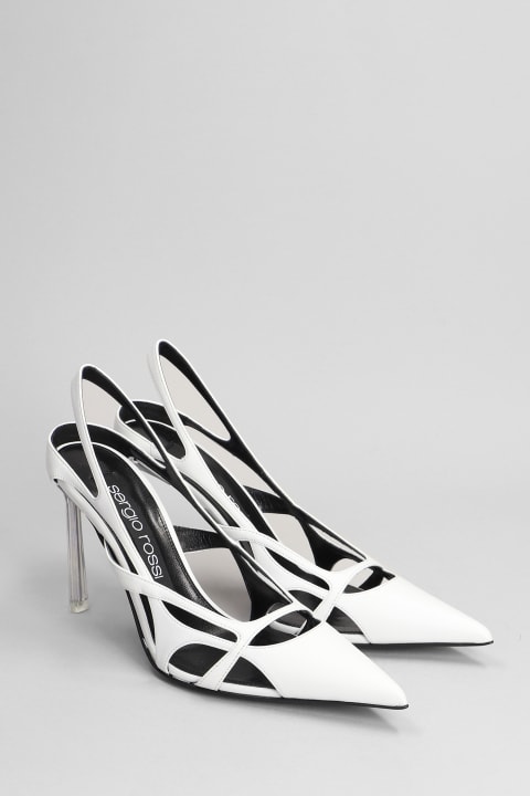 Pumps In White Leather