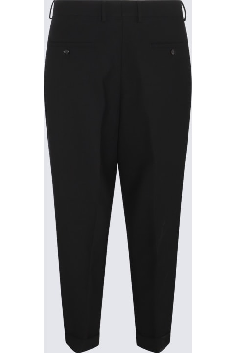 Ami Alexandre Mattiussi Pants for Women Ami Alexandre Mattiussi Black Wool Blend Trousers