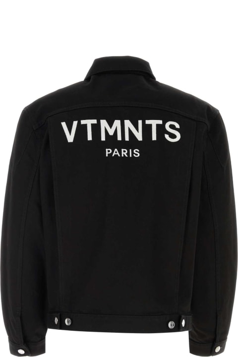 メンズ VTMNTSのコート＆ジャケット VTMNTS Black Denim Paris Jacket