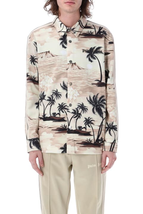 Palm Angels Shirts for Men Palm Angels All-over Hawaiian Print Shirt