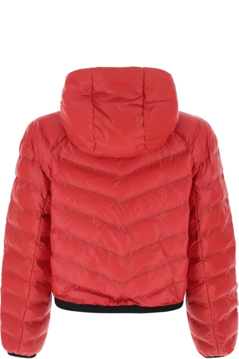 Coats & Jackets for Women Prada Red Polyurethane Blend Padded Jacket