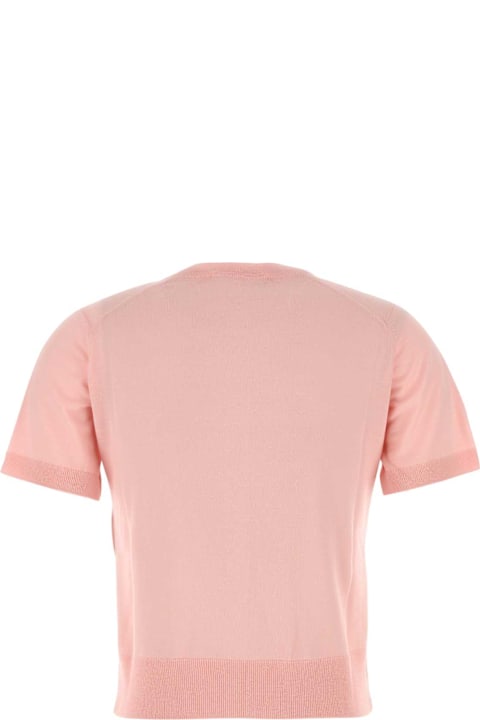 Maison Kitsuné Fleeces & Tracksuits for Women Maison Kitsuné Pink Wool Cardigan