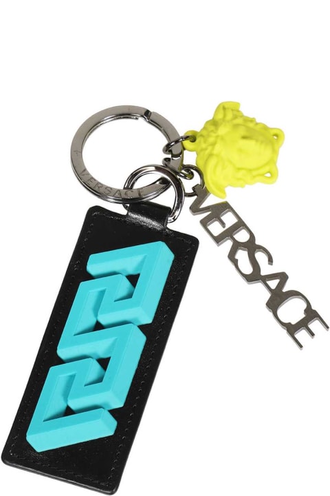 Accessories Sale for Men Versace Leather Keyring