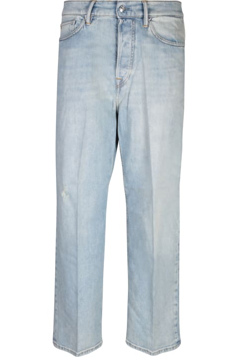 Nine in the Morning Jeans for Men Nine in the Morning Icaro Wide Fit Blue Denim Jeans By Nine In The Morning