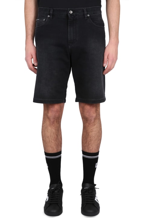Pants for Men Dolce & Gabbana Denim Bermuda Shorts