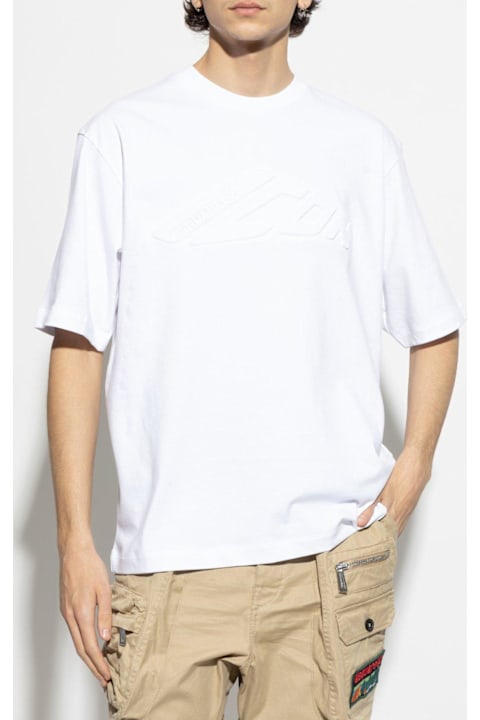 Dsquared2 for Men Dsquared2 Logo Embossed Crewneck T-shirt