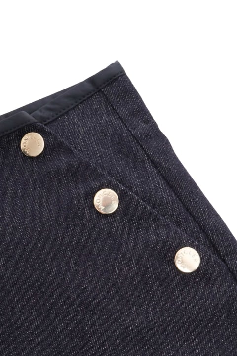 Moncler for Kids Moncler Blue Skirt With Buttons