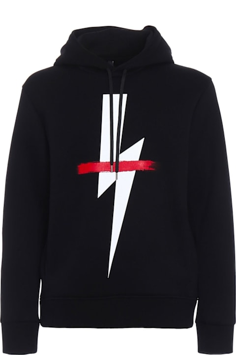 Neil Barrett for Women Neil Barrett Logo Hooded Sweatshirt