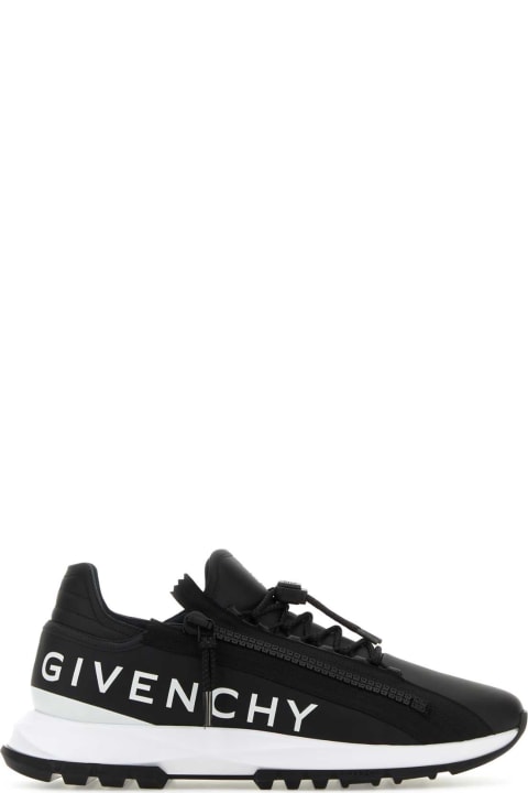 Shoes for Men Givenchy Black Leather Spectre Sneakers