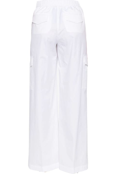 Pants & Shorts for Women Peserico White Stretch-cotton Trousers