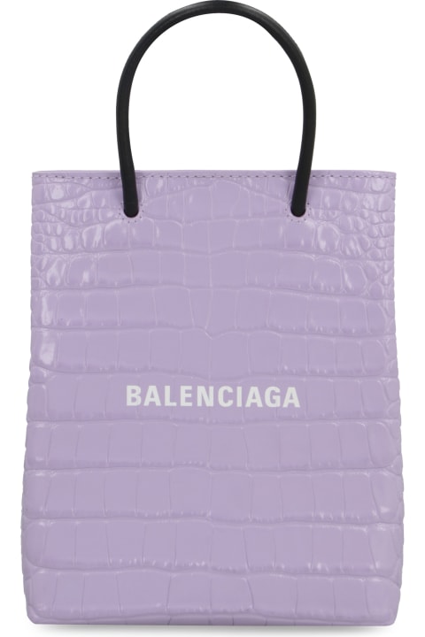 Bags Sale for Women Balenciaga Croco-print Leather Bag