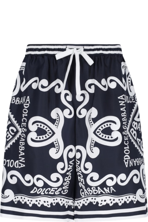 Dolce & Gabbana Pants for Men Dolce & Gabbana 'stampa Marina' Shorts
