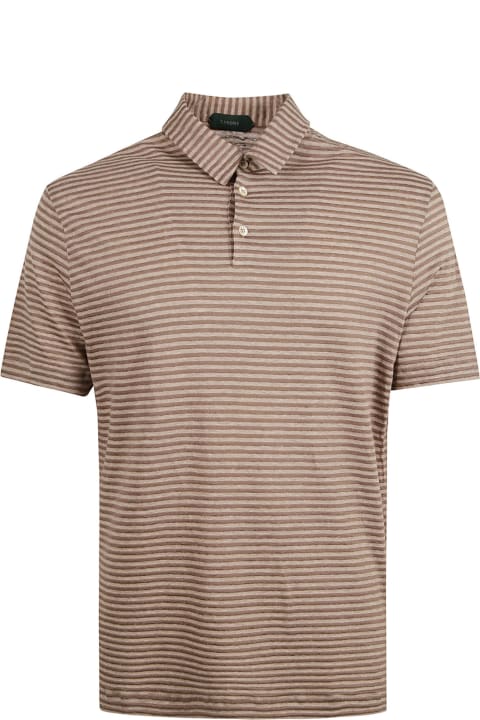 メンズ Zanoneのシャツ Zanone Regular Stripe Polo Shirt